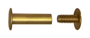 1/8" Aluminum Screw Posts in Antique Brass <span style="color: #d9821b; font-weight: bold;">(20 Sets)</span>