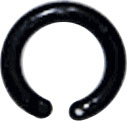 7/8" I.D. Black Plastic Snap Rings <span style="color: #177ddd; font-weight: bold;">(100 Rings)</span>