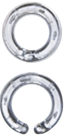 7/8" I.D. Clear Plastic Snap Rings <span style="color: #177ddd; font-weight: bold;">(100 Rings)</span>