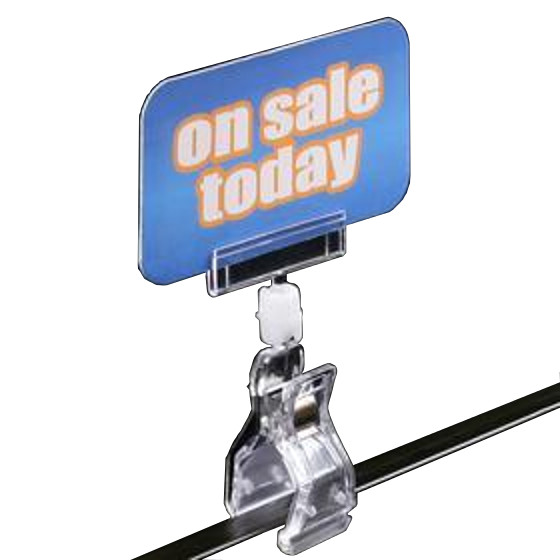 Squeeze Clip Sign Holder <span style="color: #177ddd; font-weight: bold;">(100 Pieces)</span>